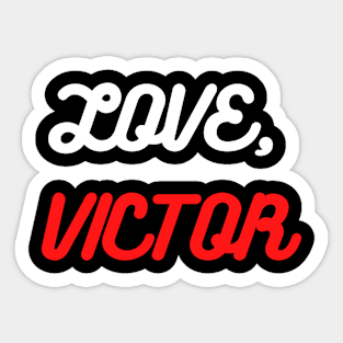 Love Victor Sticker